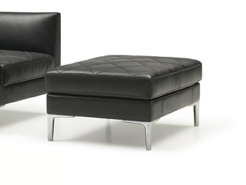 DS-48 - Upholstered square leather pouf by de Sede - view 3
